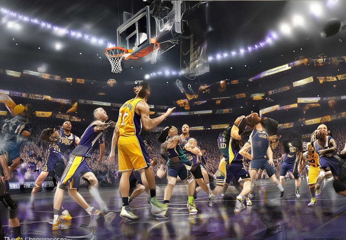 2016年NBA常规赛湖人对爵士巅峰对决：生死之战激情回顾(图1)